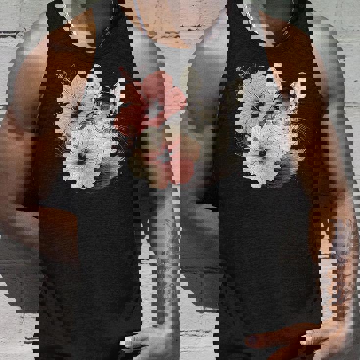 チンチラ ハイビスカス ブルーム ハーモニー フローラル チンチララバーズ タンクトップ 彼への贈り物