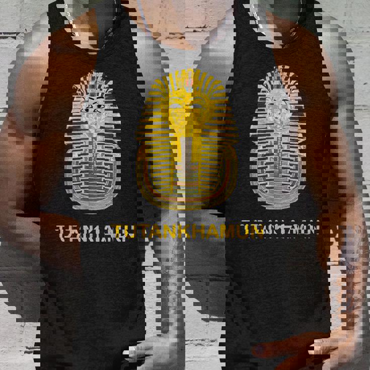 ツタンカーメン ゴールドマスク ツタン王 ファラオ 古代エジプト タンクトップ 彼への贈り物