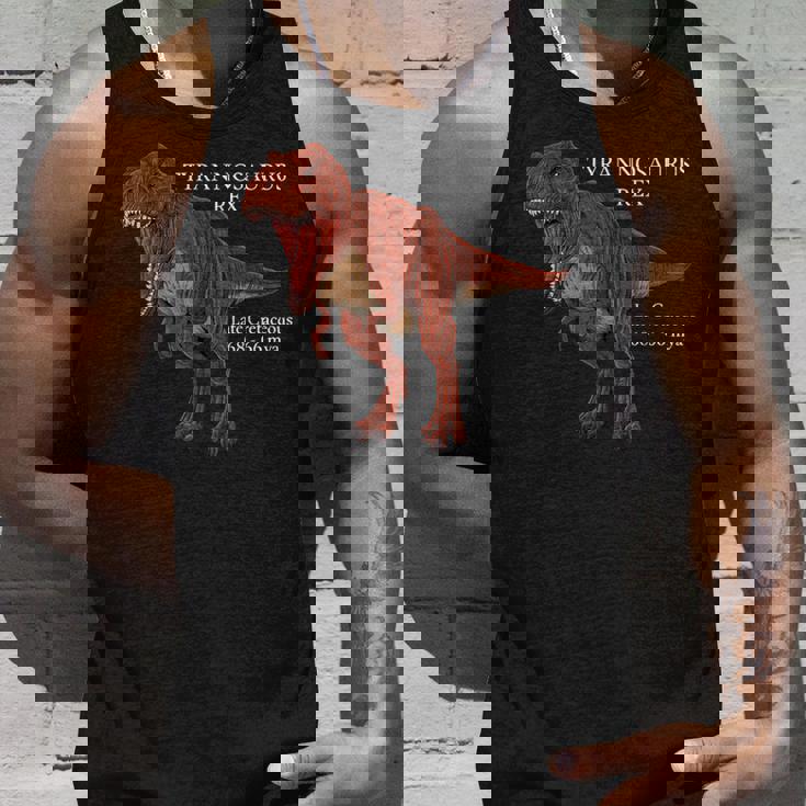 ティラノサウルス・レックスのリアルなデッサン タンクトップ 彼への贈り物