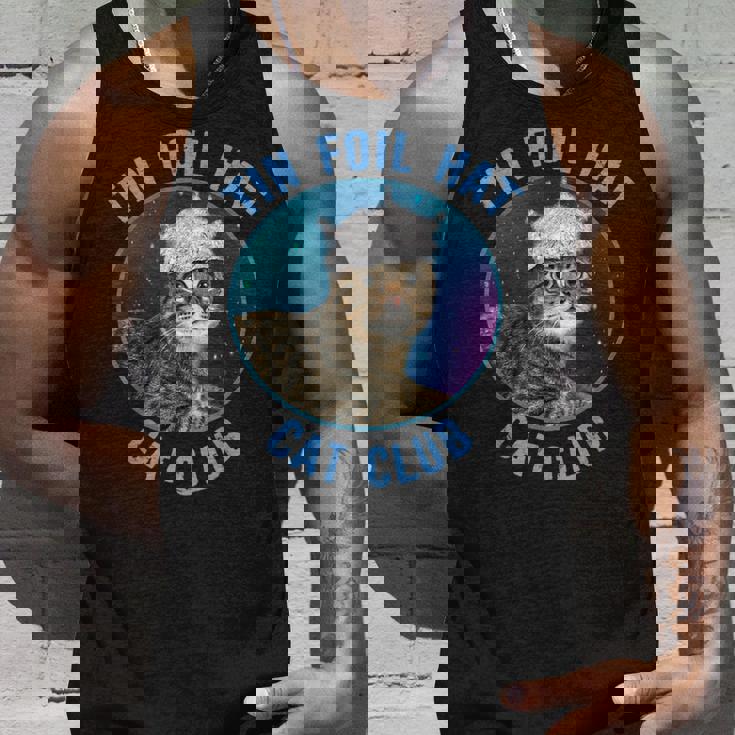 ティンホイルハットキャットクラブ陰謀論おかしい タンクトップ 彼への贈り物