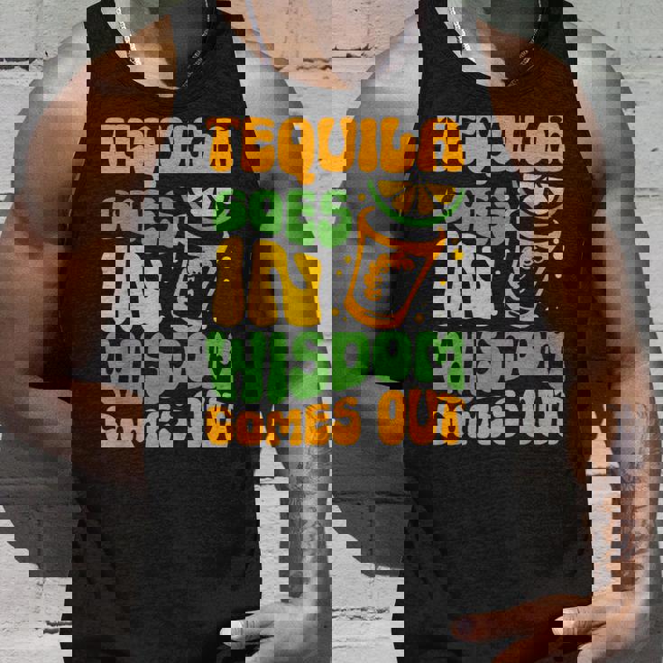 テキーラが知恵を生む 酒飲み ドリンク 飲酒 テキーラ タンクトップ 彼への贈り物