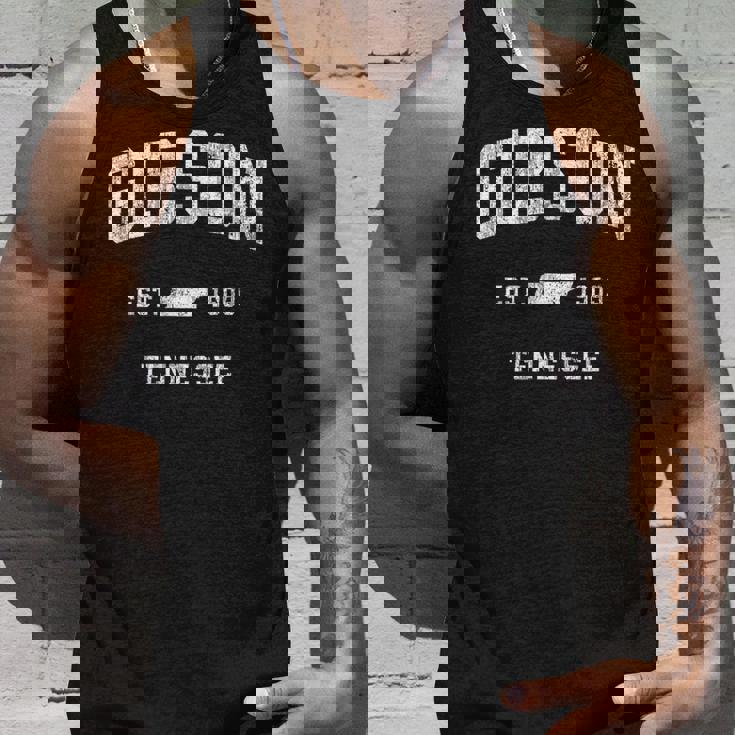 テネシー州ギブソン ビンテージ アスレチック スポーツデザイン タンクトップ 彼への贈り物