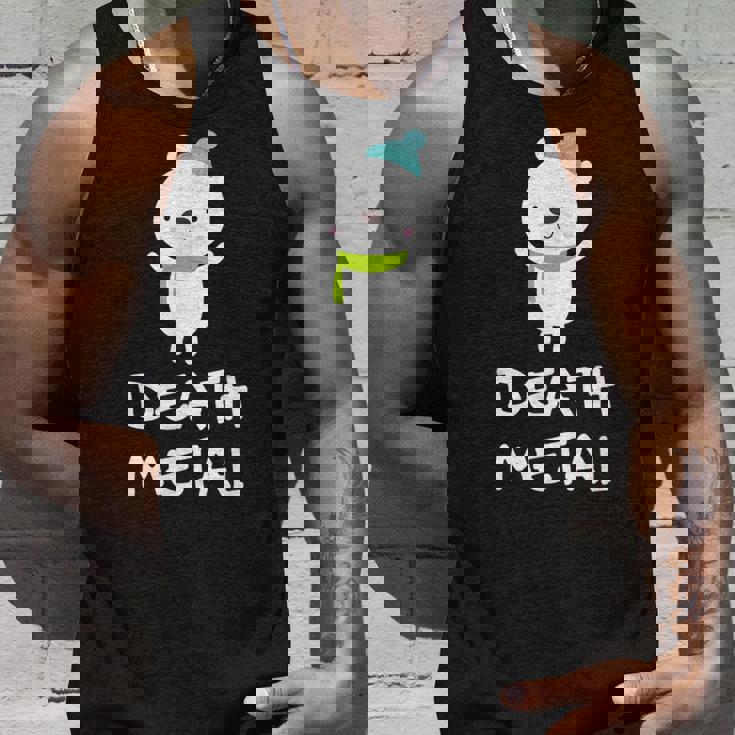 デスメタル ホッキョクグマ Cute Polar Bear Metalhead Death Metal タンクトップ 彼への贈り物