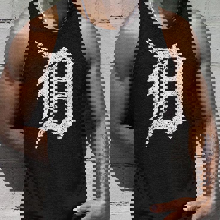 デトロイトグラフィック D ディストレスト グランジ モーターシティ タンクトップ 彼への贈り物