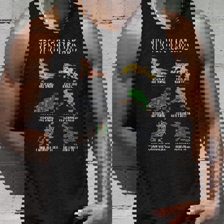 トカゲの種類 知育コレクション かわいいトカゲ愛好家 タンクトップ 彼への贈り物