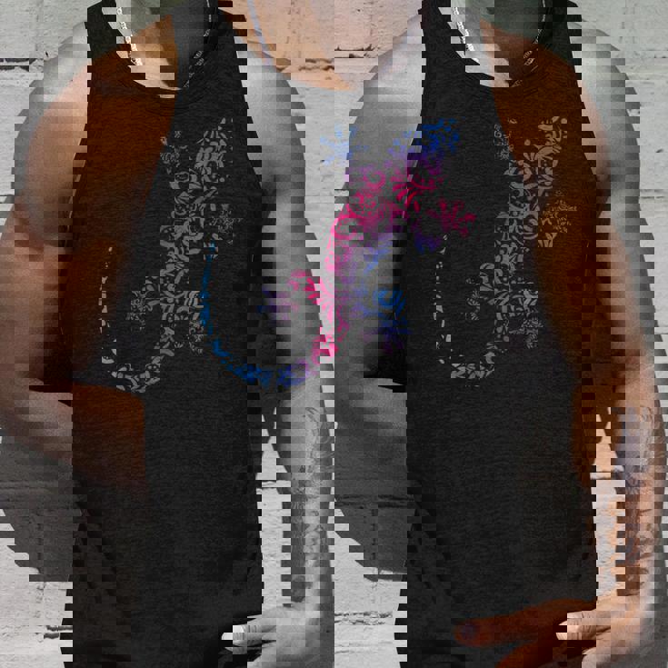 トカゲ爬虫類 マオリ柄 カメレオンヤモリ タンクトップ 彼への贈り物