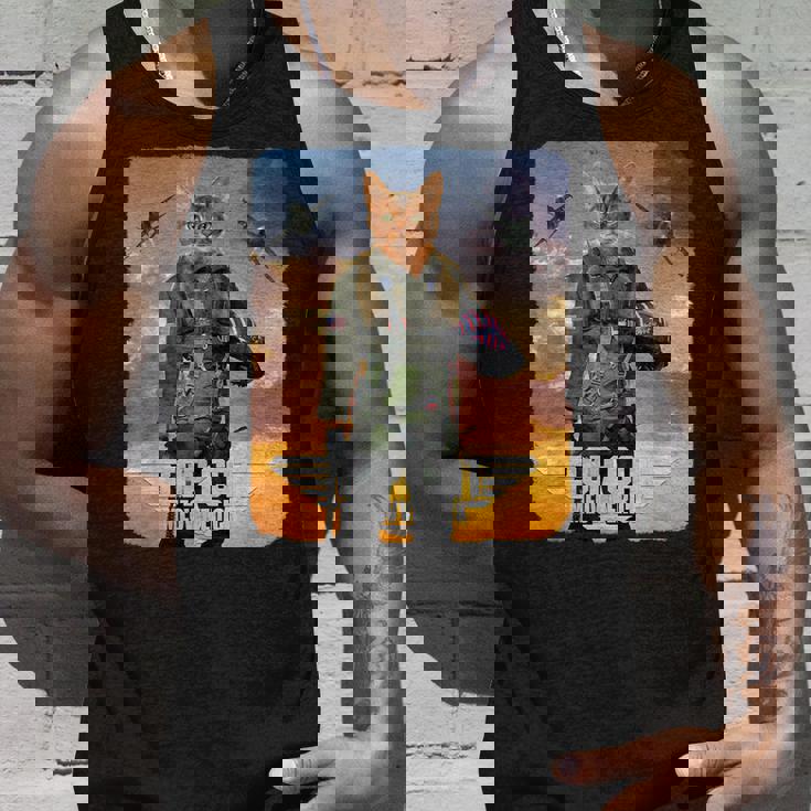 トップ 猫 マーベリック パロディ アクション 映画 叙事詩 レトロ タンクトップ 彼への贈り物