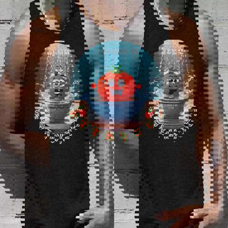 トマト 赤いトマト ピコピン おすすめリコピン おもしろトマト かわいいトマト タンクトップ 彼への贈り物