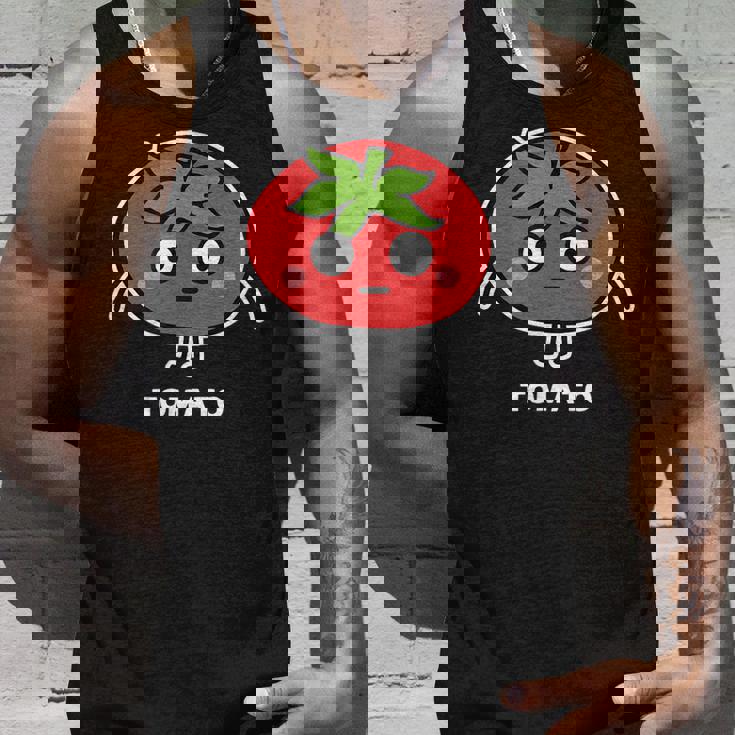 トマト 顔 イラスト かわいい おもしろ 面白い 簡単 シンプル ゆるい 野菜 タンクトップ 彼への贈り物