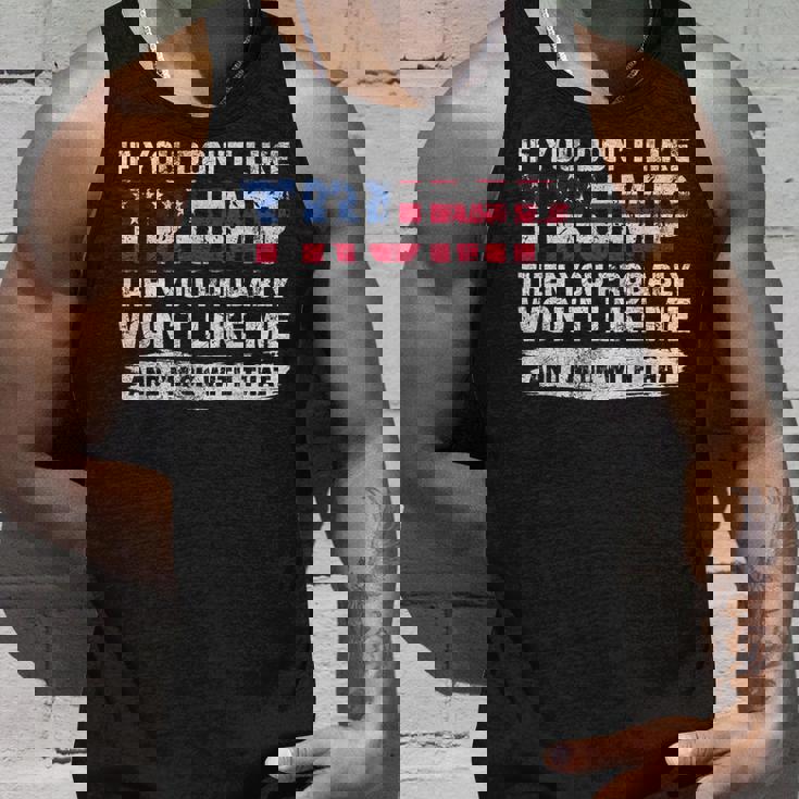 トランプが気に入らなければ、おそらく私を気に入らないでしょう タンクトップ 彼への贈り物