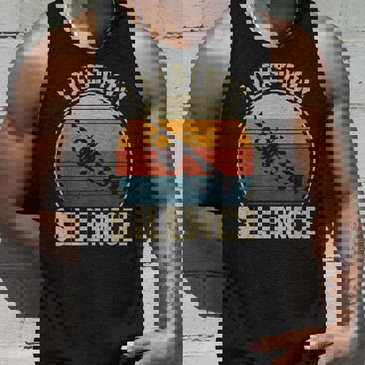 トランペット奏者 I Destroyilence Recto Trumpet Lovers タンクトップ 彼への贈り物