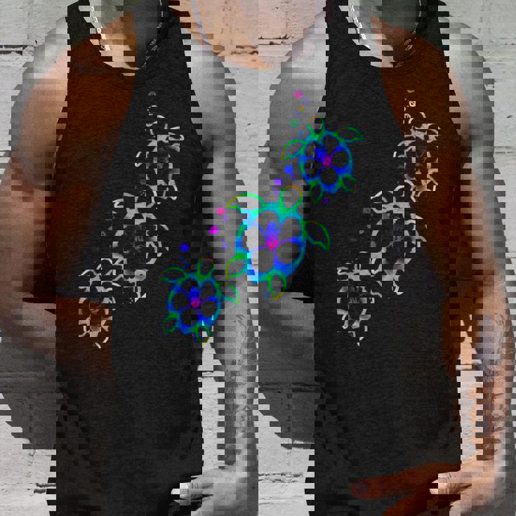 トロピカルカラー ハワイアン ホヌー ウミガメ タンクトップ 彼への贈り物