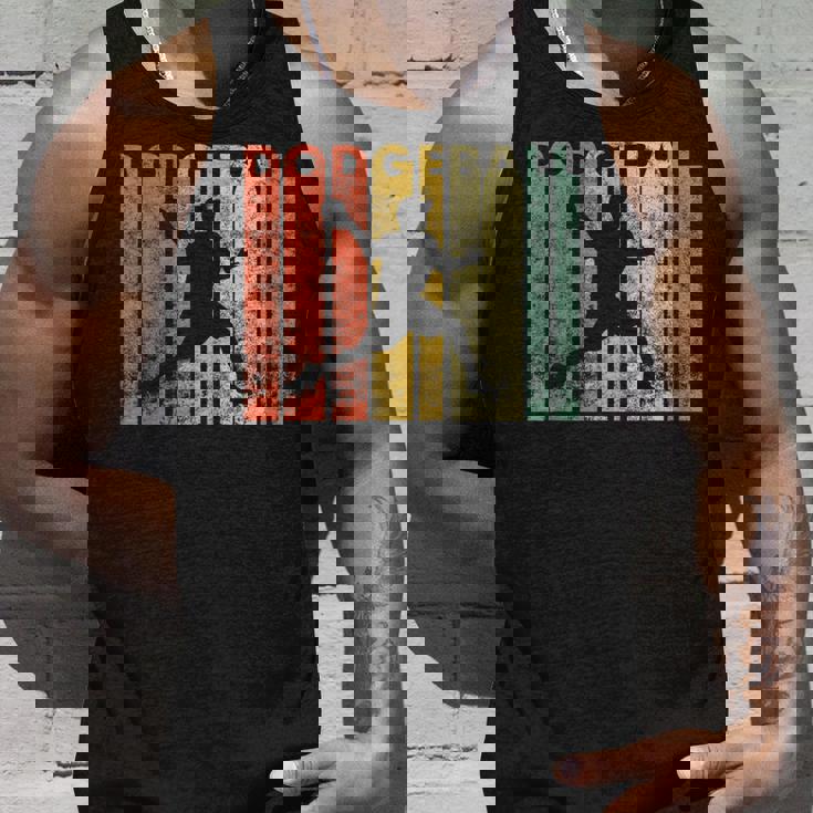 ドッジボール選手 レトロ ドッジボール ギフト タンクトップ 彼への贈り物