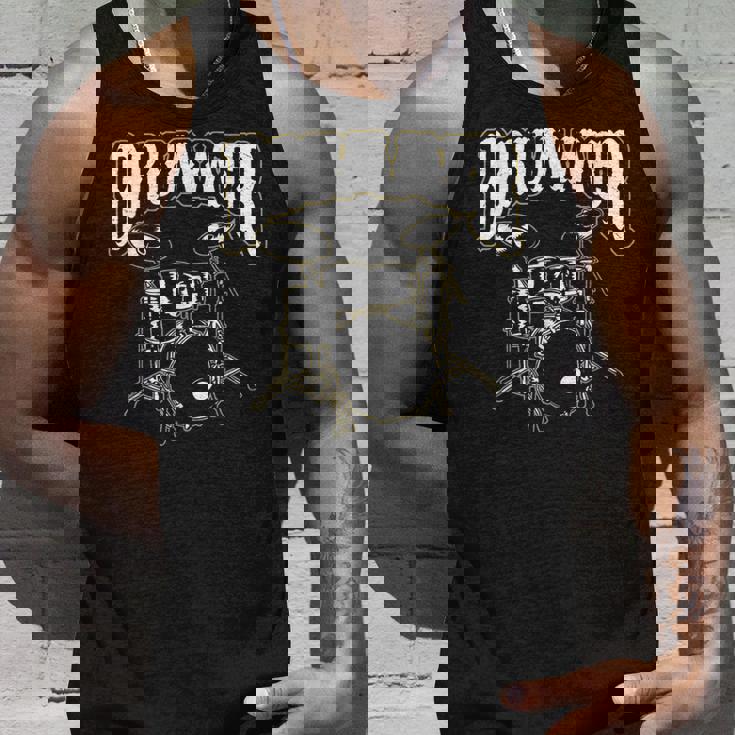 ドラマー、ティードラム、ドラムプレーヤーへのギフトに。 タンクトップ 彼への贈り物