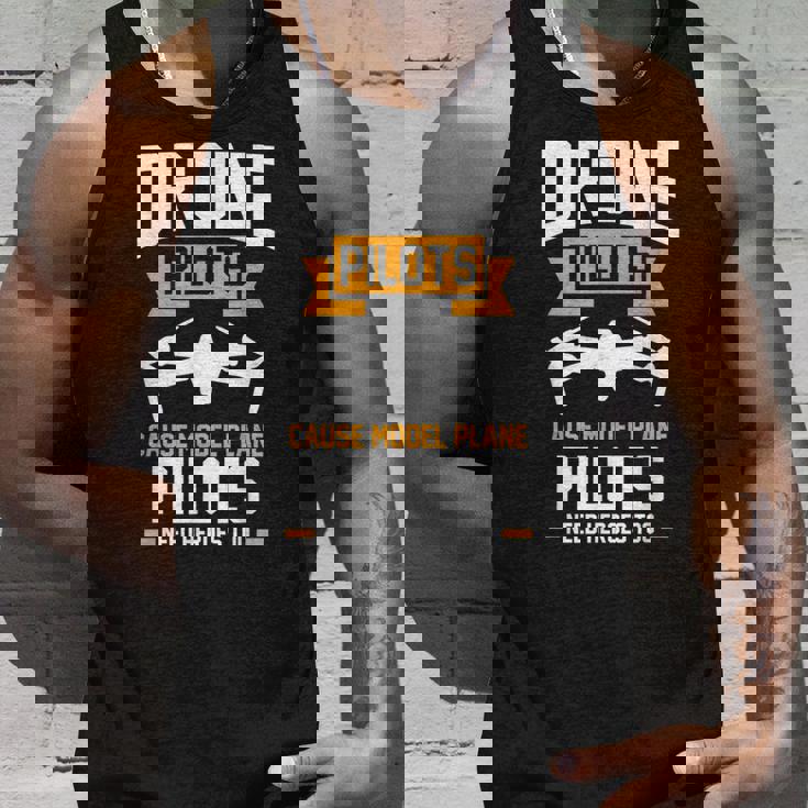 ドローンパイロットはモデル飛行機のパイロットのドローンを引き起こす タンクトップ 彼への贈り物