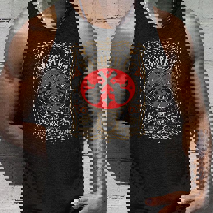 ナッシュビル テネシー レトロ カントリー ミュージック ヴィンテージ タンクトップ 彼への贈り物