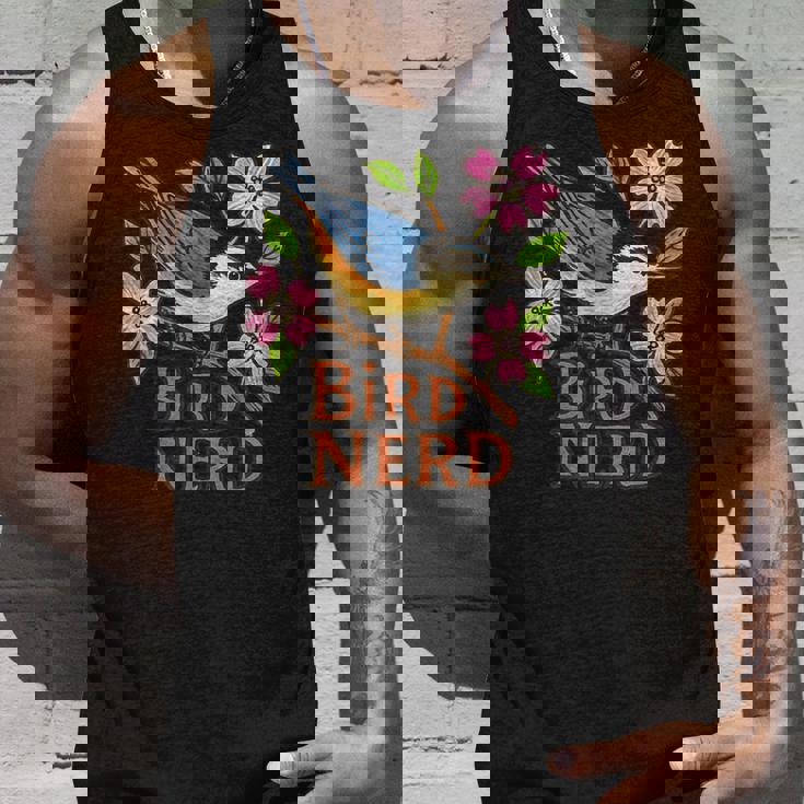 ナツハッチ 鳥 オタク ハナミズキ 木 アート タンクトップ 彼への贈り物