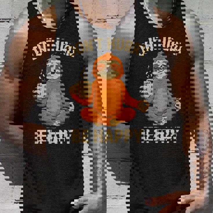 ナマケモノ コーヒー 瞑想 グラフィック 面白い タンクトップ 彼への贈り物