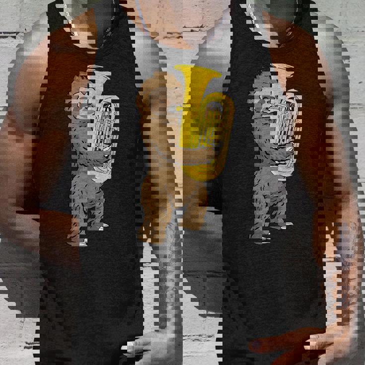 ナマケモノ 恋人 チューバ プレーヤー ミュージック ビッグバンド チューバ タンクトップ 彼への贈り物