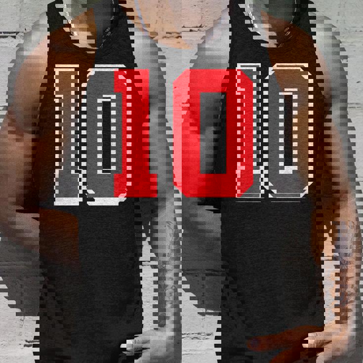 ナンバー10 スポーツジャージ 誕生日 年齢 ラッキーナンバー レッド ホワイト タンクトップ 彼への贈り物