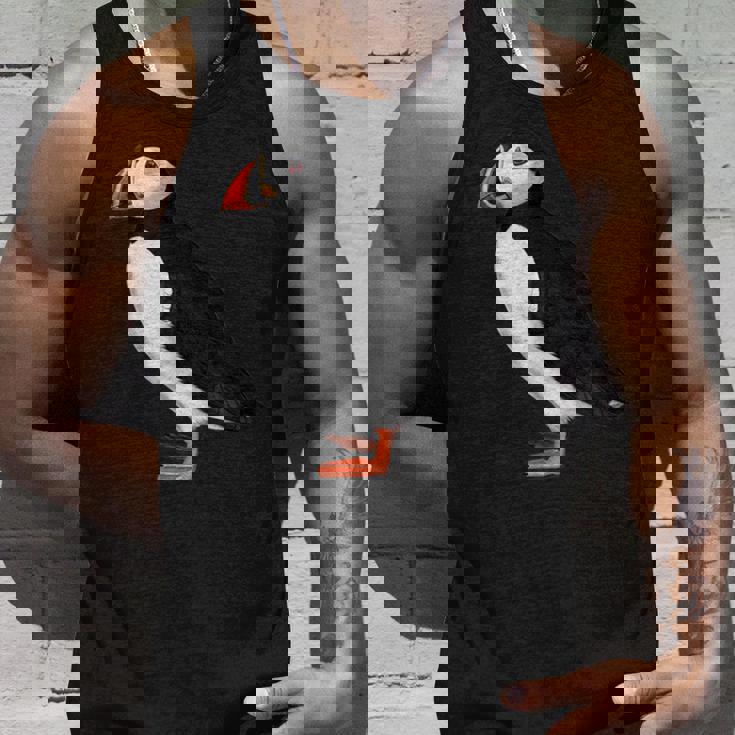 ニシツノメドリ 鳥 動物 図 バードウォッチング 贈り物 鳥類学者 生物学者 自然科学 タンクトップ 彼への贈り物