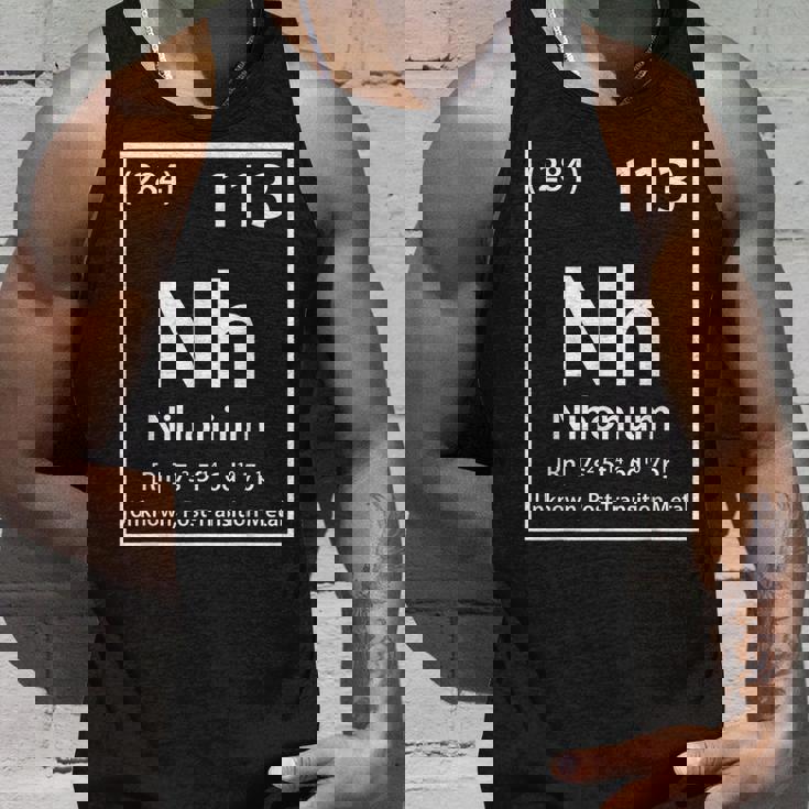 ニホニウム化学元素白 タンクトップ 彼への贈り物