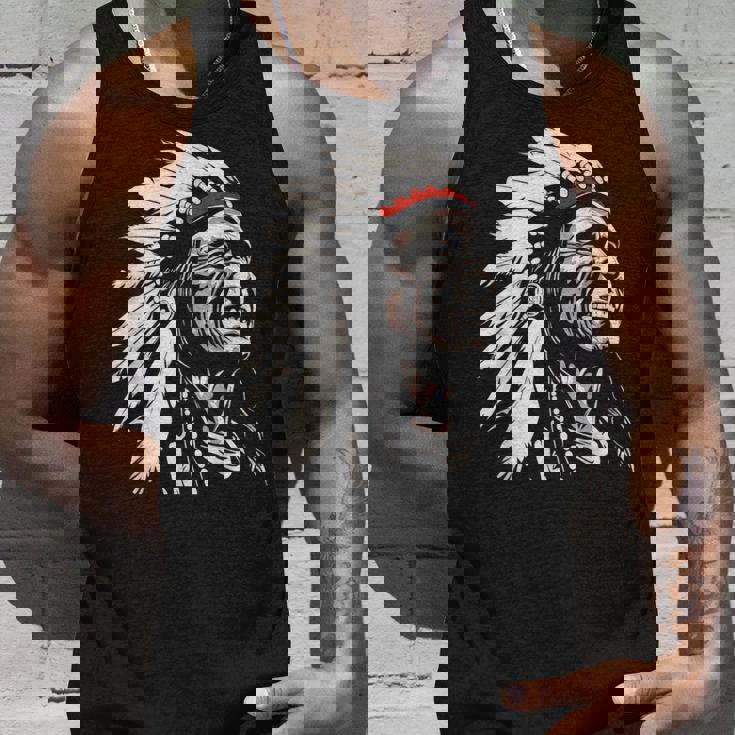 ネイティブアメリカン インディアン マルチカラー ビンテージデザイン タンクトップ 彼への贈り物