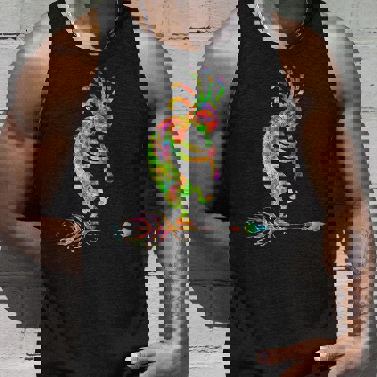 ネイティブアメリカン ココペリ 羽付き 1 ファンファン ファン タンクトップ 彼への贈り物