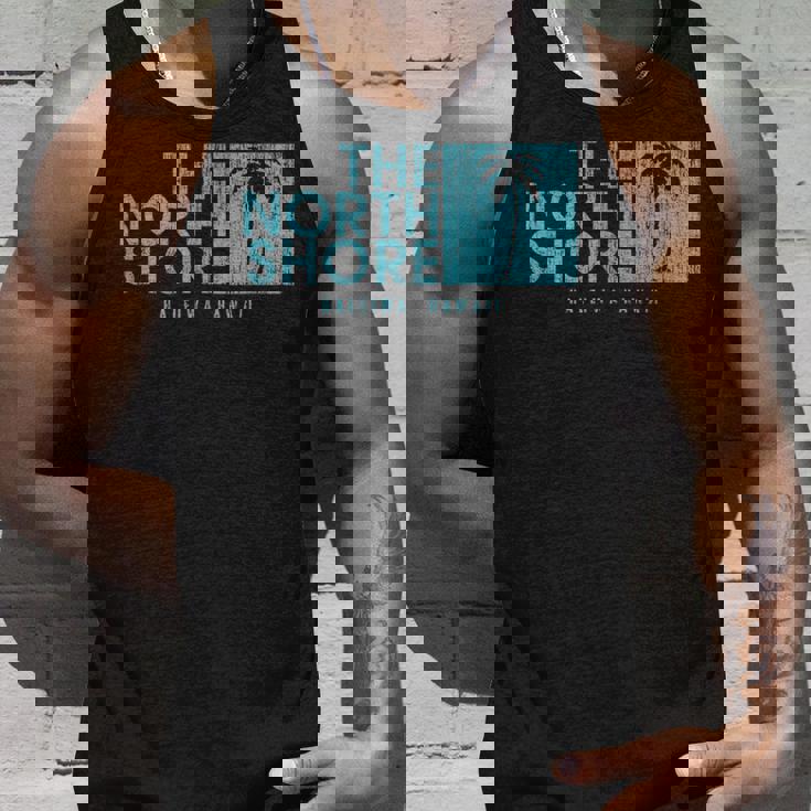 ノースショア ハワイ ヤシの木 ビンテージスタイル タンクトップ 彼への贈り物