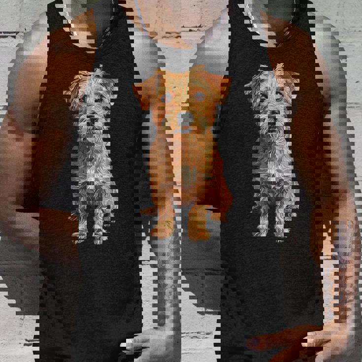 ノーフォークテリア 犬 モチーフ ペット アートワーク ノーフォークテリア タンクトップ 彼への贈り物