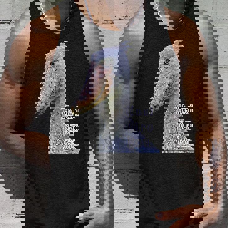 ハシビロコウ『リアルフォト 写真』青い鳥【どうぶつフレンズ】かっこいい 大きな鳥 動物園の生き物 タンクトップ 彼への贈り物