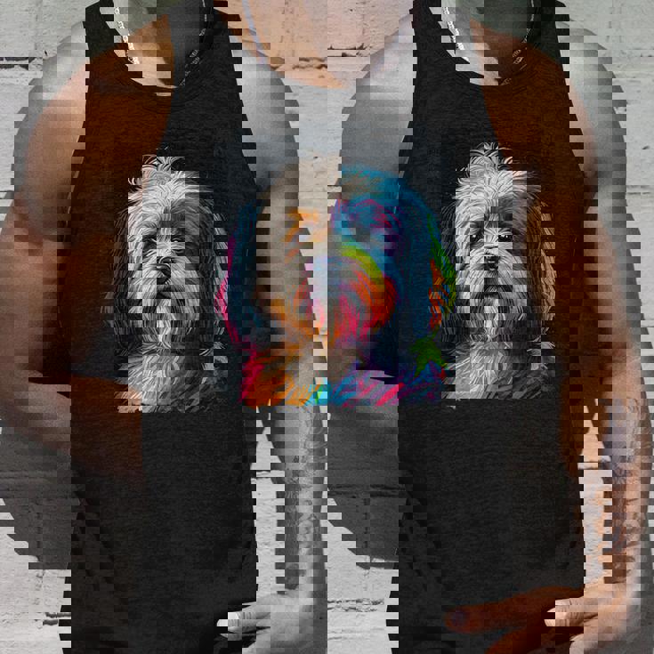 ハバニーズのアートワークを使用したハバニーズドッグオーナーデザイン。 タンクトップ 彼への贈り物