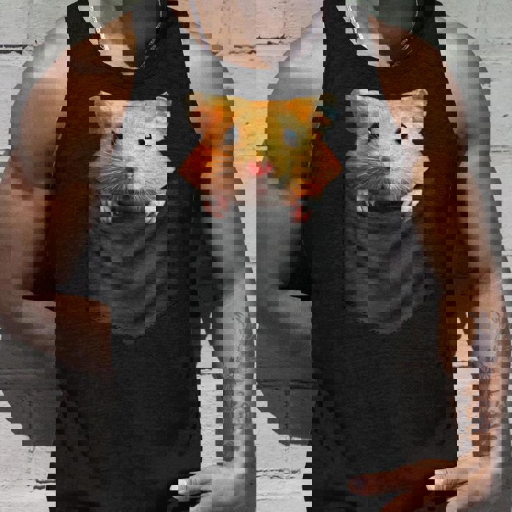 ハムスター 面白いtシャツ ポケット かわいい メンズ 子供 おもしろ 服 雑貨 グッズ ネタ ゆるキャラ タンクトップ 彼への贈り物