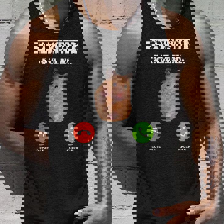 ハムスターミームが呼んでいます タンクトップ 彼への贈り物