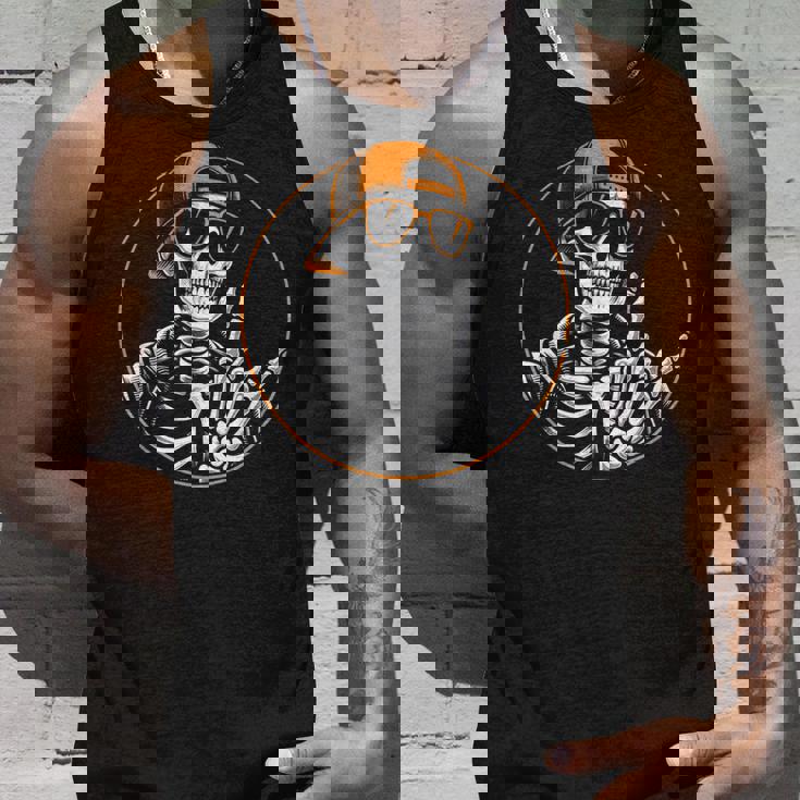 ハロウィン スケルトン ロックハンド ロッカー メンズ ボーイズ ロックミュージック タンクトップ 彼への贈り物