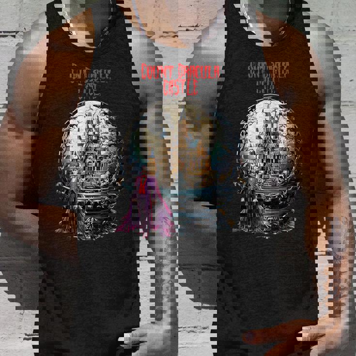 ハロウィン ナイト カウント ドラキュラ城 タンクトップ 彼への贈り物