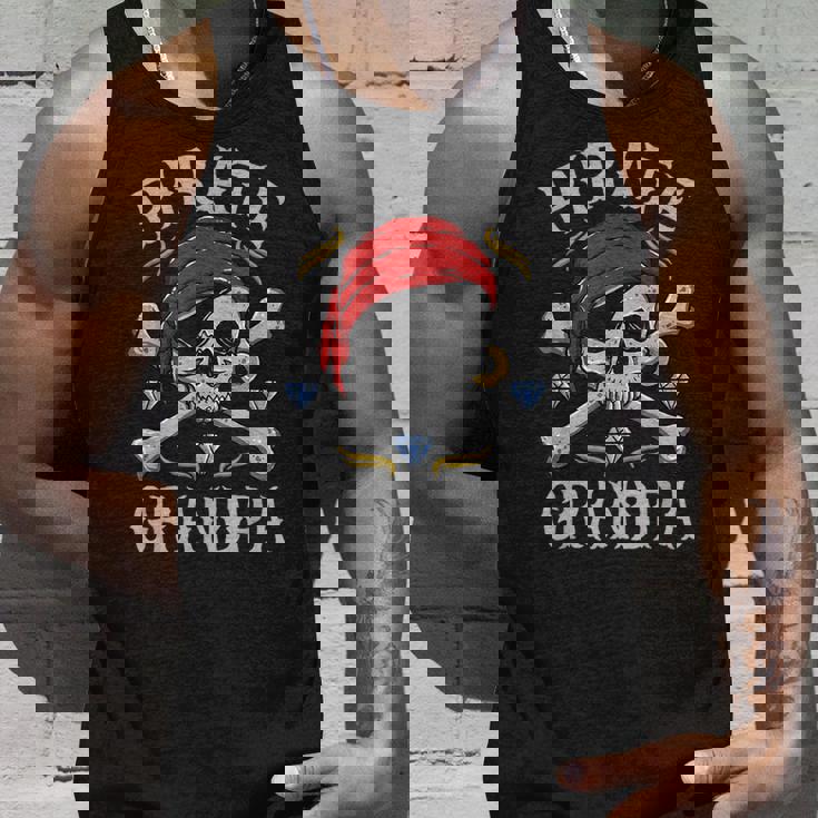 ハロウィン 怖い海賊 スカル・クロスボーン 海賊おじいちゃん タンクトップ 彼への贈り物