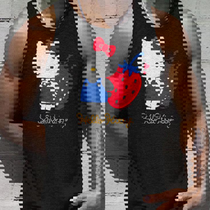 ハローキティ いちご ダークカラー タンクトップ 彼への贈り物