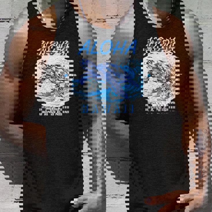 ハワイ ハワイアン ワイキキビーチ サーフボート ヤシの木 アロハ 夏 風景 海好き ウミガメ 波乗り タンクトップ 彼への贈り物