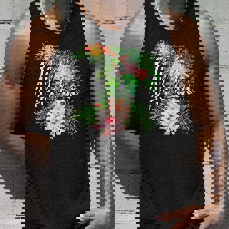 ハワイアンハイビスカスの花 アロハ タンクトップ 彼への贈り物