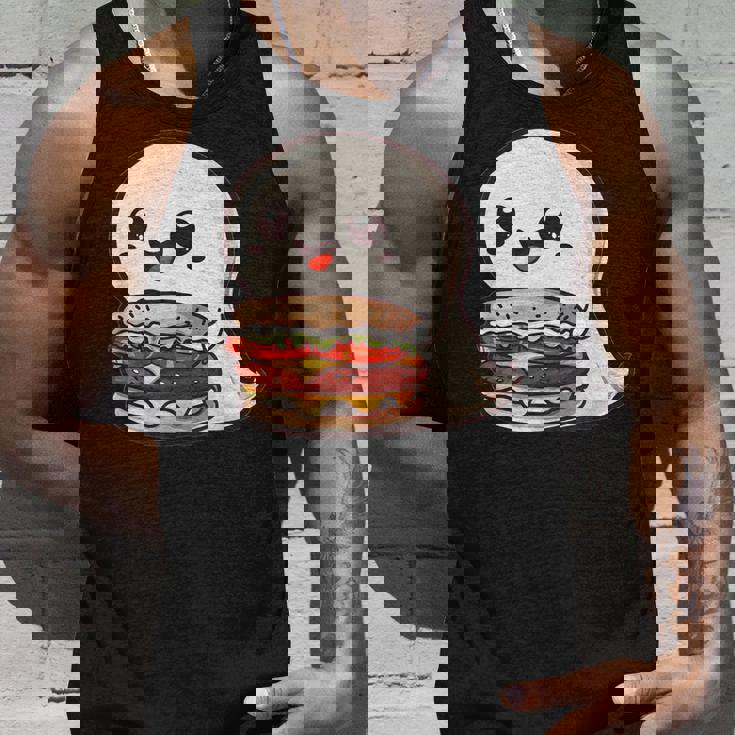 ハンバーガーとかわいいおばけ タンクトップ 彼への贈り物