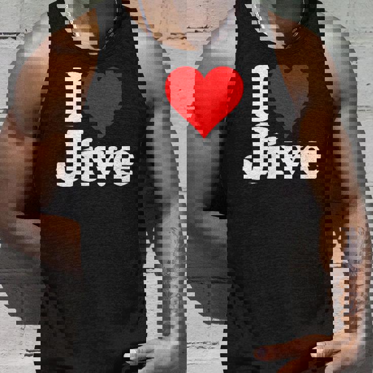 ハートジャイブジャズダンスミュージックが大好き タンクトップ 彼への贈り物