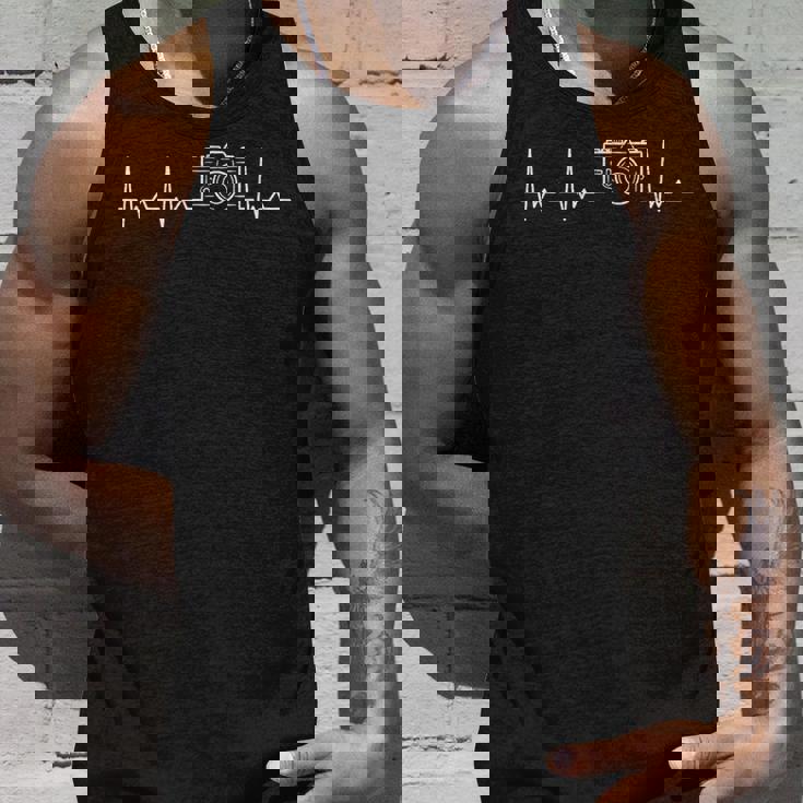 ハートビート カメラマン 写真 写真好き カメラ好き 風景写真 人物写真 趣味 心電図 タンクトップ 彼への贈り物