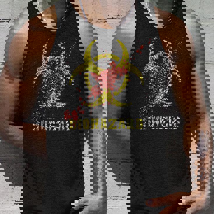 バイオハザード 感染 感染サイン ゾンビ血のはね付き タンクトップ 彼への贈り物