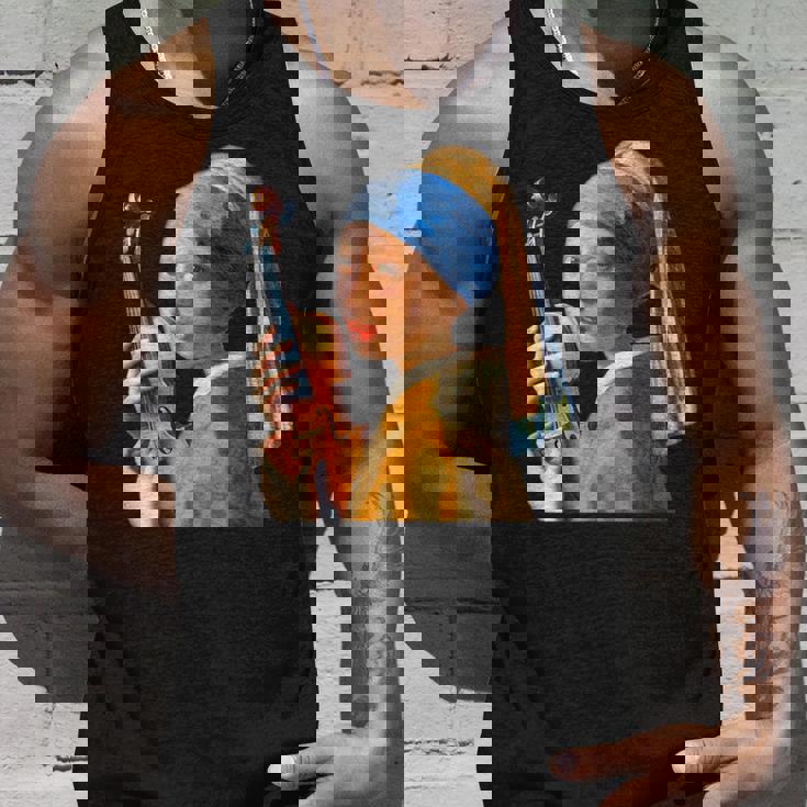 バイオリン 楽器 面白いtシャツ フェルメール かわいい メンズ 子供 おもしろ 服 グッズ ネタ 音楽 タンクトップ 彼への贈り物