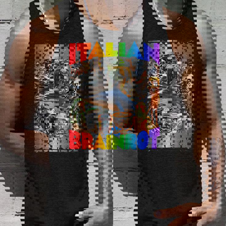 バイラルイタリアンブレインロットミーム-イタリアンブレインロット。 タンクトップ 彼への贈り物