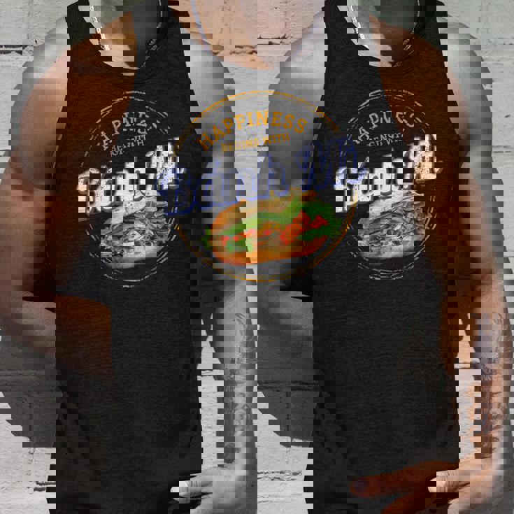 バインミー 屋台の食べ物 バゲット ヴィンテージ ベトナム レトロ お土産 タンクトップ 彼への贈り物