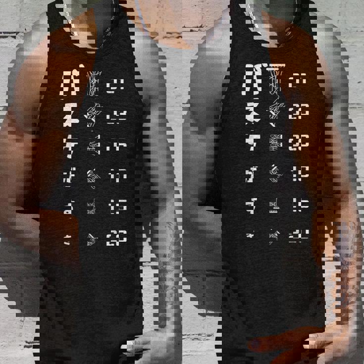 バスケがすき 視力検査 バスケ バスケ部 バスケットボール部 バスケ好き おもしろ バスケットボール タンクトップ 彼への贈り物