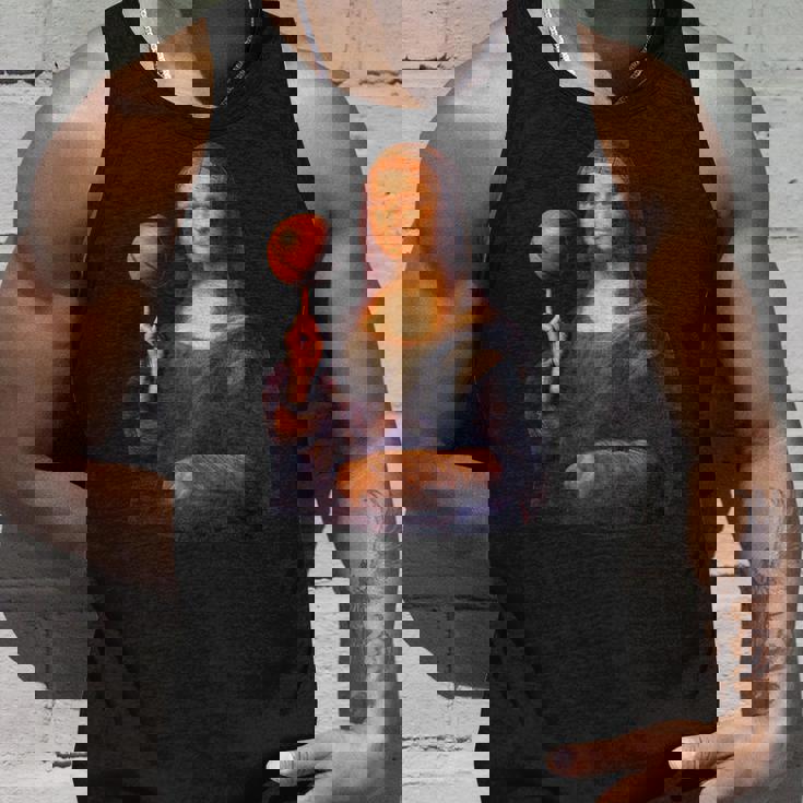 バスケットボール バスケ 面白tシャツ モナリザ おもしろ ネタ 服 おもしろグッズ バスケ部 タンクトップ 彼への贈り物