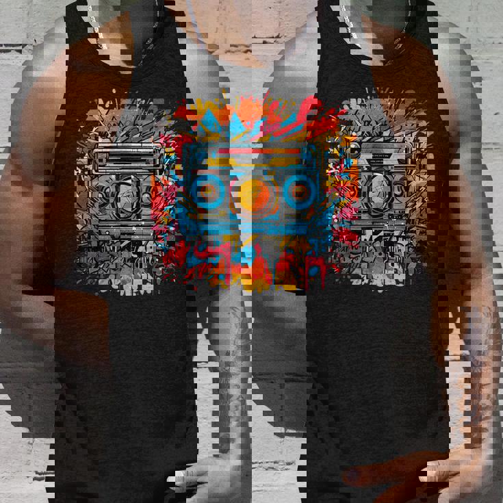 バスケットボール選手 アーバン グラフィック ノベルティ ビンテージアート タンクトップ 彼への贈り物